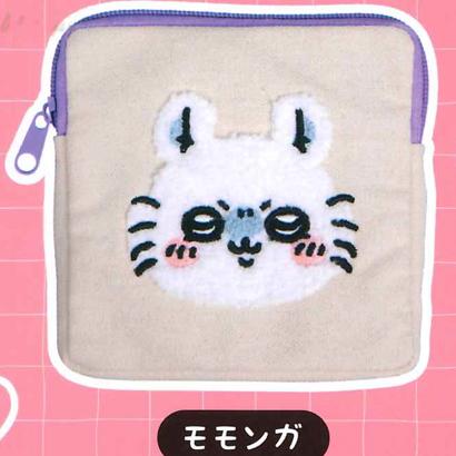 クオリア ガチャ ちいかわ もこもこポーチ 【モモンガ】 : ミニチュア