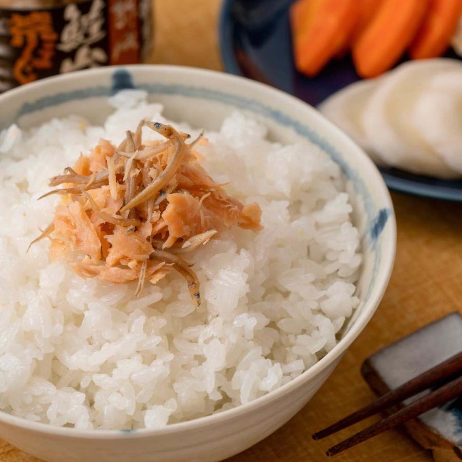 鮭山漬 荒ほぐし しらす入り 北海道産 手作り 鮭フレーク 100g 無添加