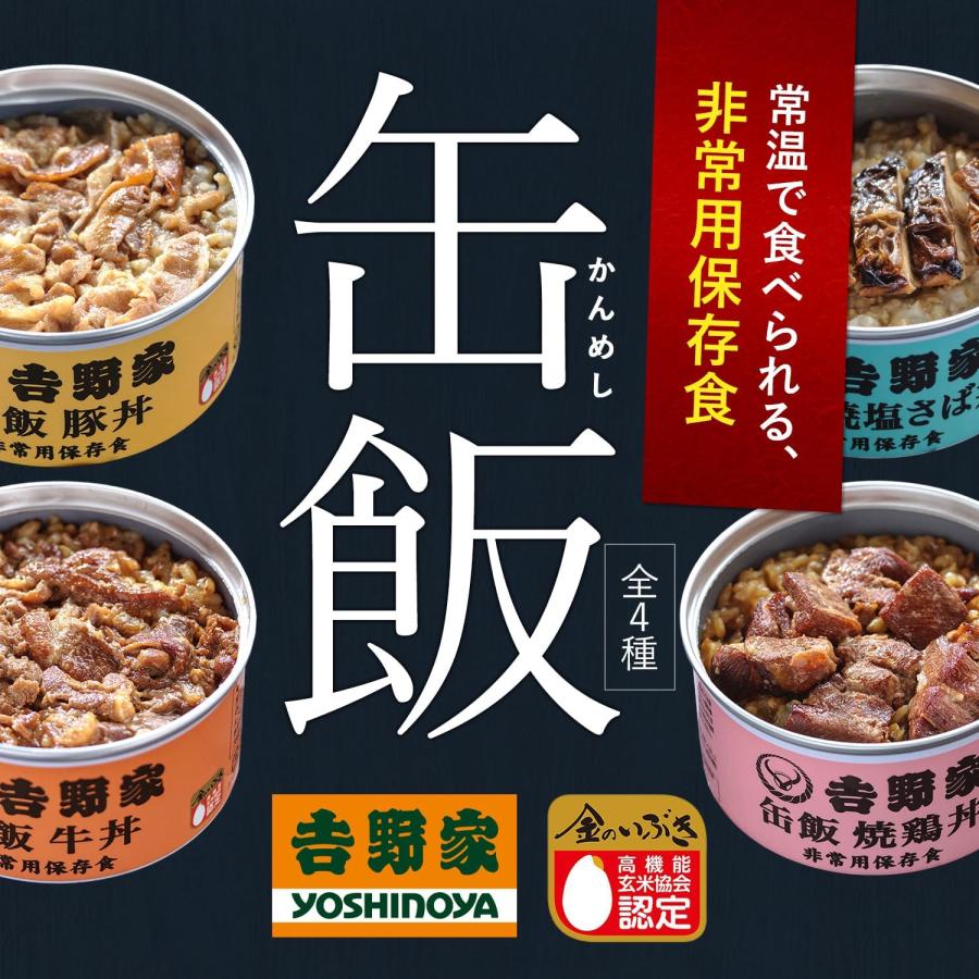 吉野家（YOSHINOYA） 【賞味期限29年4月】吉野家 缶飯 缶詰 (玄米入り