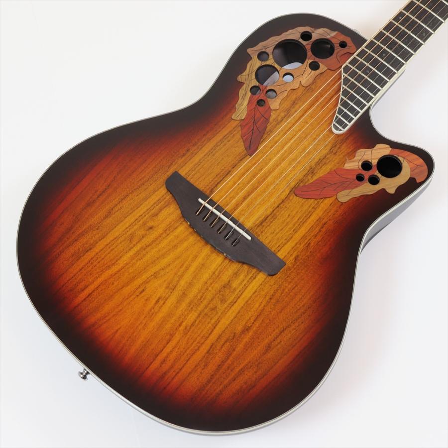 【美品】 Ovation Celebrity C741 ギグバック付 Ovation Celebrity Elite Plus CE48P-KOAB Koa Burst [CCV24100304