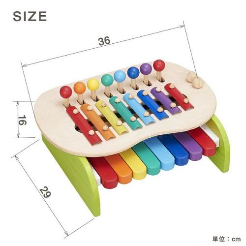 エドインター　森のメロディーメーカー　色でわかる楽譜つき　音を楽しむ木製玩具 | エド・インター | 02