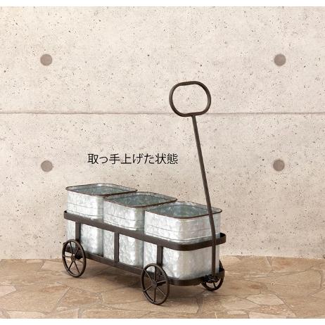 Liberte' リベルテ　ブリキプランターカート　化粧箱なしのため包装不可　秋月貿易AS23163 |  | 02