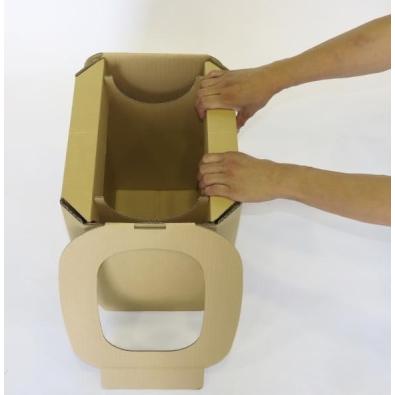 おしりにやさしい簡易トイレ 非常用ダンボール製組立式トイレ（5回分） |  | 03