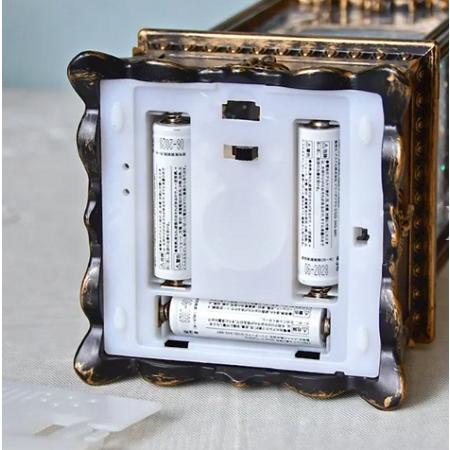 リキッドランタンスクエアチャーチ HM-010939 リキッドLEDスクエアランタン/チャーチ※電池/USB仕様｜クリスマス雑貨