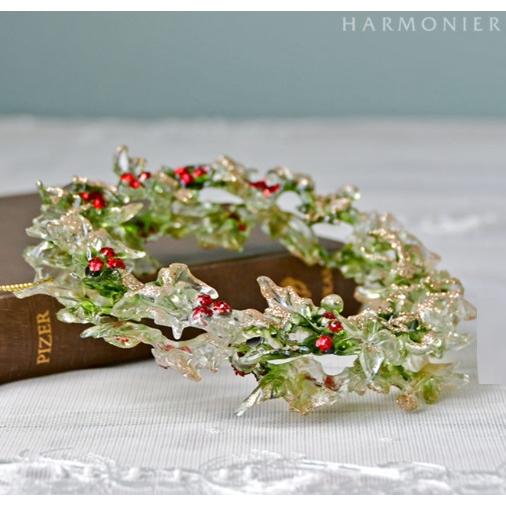 HARMONIER（ハルモニア） クリアグリーンリーフミニリースオーナメント