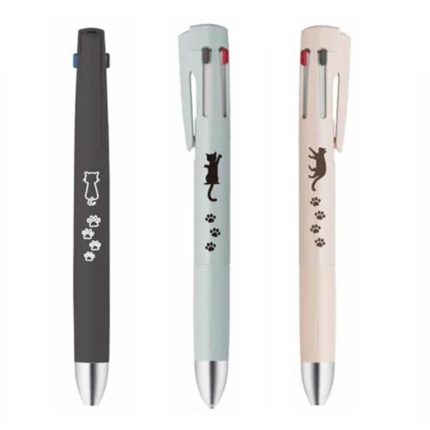 【未使用】シャーペン&ボールペンセット ZEBRA（ゼブラ） 限定 ブレン4+1 のんびり猫柄 4色ボールペン＋
