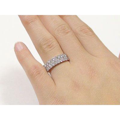 ダイヤモンド プラチナ 指輪 パヴェリング 婚約指輪 結婚記念日 Pt900 ダイヤ 1ct｜ma38｜02