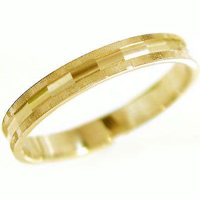 ゴールド 結婚指輪 マリッジリング ダイヤカット 指輪 大割引 K10yg 最大83%OFFクーポン ペアリング