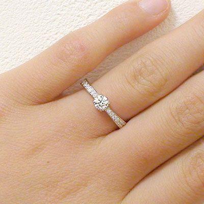 鑑定書付 プラチナ ダイヤモンド 婚約指輪 エンゲージリング ダイヤ 