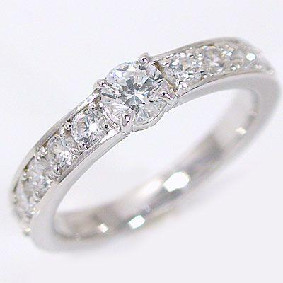 鑑定書付 ダイヤモンド プラチナ 婚約指輪 エンゲージリング 0.3 鑑定書付 ダイヤモンド プラチナ 婚約指輪 エンゲージリング 0.3