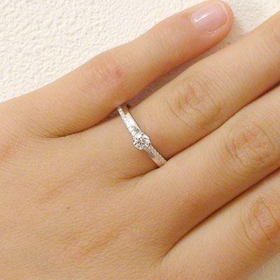 鑑定書付 ダイヤモンド ホワイトゴールド 婚約指輪 エンゲージ 鑑定書付 ダイヤモンド ホワイトゴールド 婚約指輪 エンゲージ