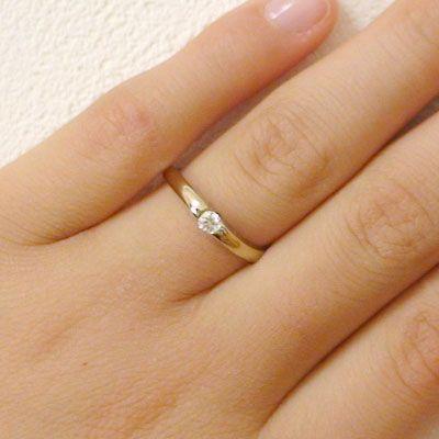 ダイヤモンド ゴールド ペアリング 結婚指輪 マリッジリング ペア 2本セット K18yg 指輪 ダイヤ 0.1ct｜ma38｜02