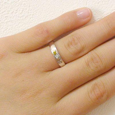 ダイヤモンド ホワイトゴールド ペアリング 結婚指輪 マリッジリング ペア 2本セット K10wg 指輪 ダイヤ ブラックダイヤ 0.02ct 平打ち｜ma38｜02
