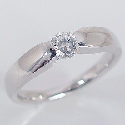 鑑定書付 プラチナ ダイヤモンド 婚約指輪 エンゲージリング ダイヤ 0.3ct F-VS2-EX PT900 指輪｜ma38
