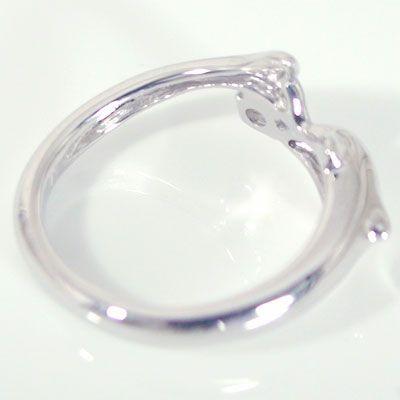 プラチナpt900イルカのカワイイ指輪