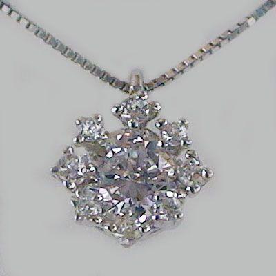 鑑定書付 ダイヤモンド ネックレス 0.2ct H-SI2-Good プラチナ ペンダント Pt900｜ma38