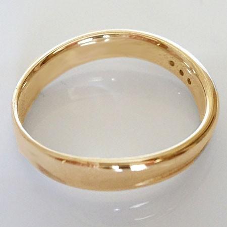 ダイヤモンド ピンクゴールドk10  結婚指輪 ペアリング マリッジリング  2本セット K10pg ダイヤ 0.01ct｜ma38｜06