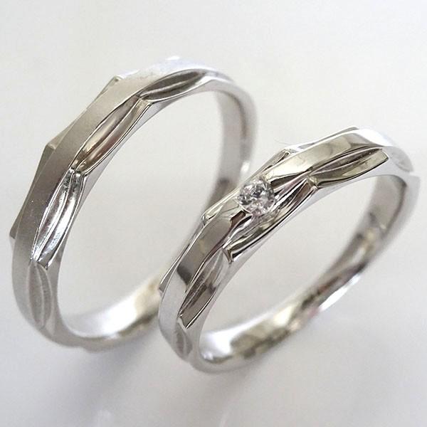ダイヤモンド プラチナ 結婚指輪 ペアリング マリッジリング 0.03ct 魅力の Pt900 2本セット 新作多数 ダイヤ