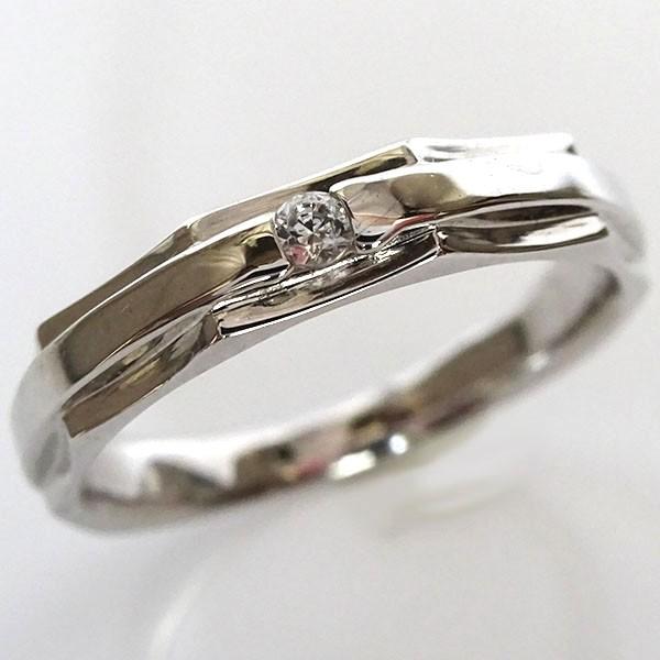 ダイヤモンド プラチナ 結婚指輪 ペアリング マリッジリング  2本セット Pt900 ダイヤ 0.03ct｜ma38｜04