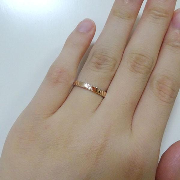 シルバー ペアリング 結婚指輪 マリッジリング 2本セット 天然 ダイヤモンド SV925 ストレート カップル :170824m74p:MA