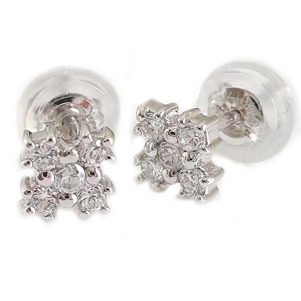 ダイヤモンド ピアス ホワイトゴールド K10 ダイヤ 0.10ct K10wg : MA  