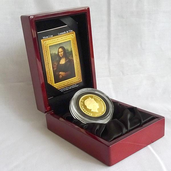 MAオリジンジュエリー限定　純金　コイン　イギリス　金貨　2オンス　モナ・リザ　ケース付　エリザベス女王　リバーシブル