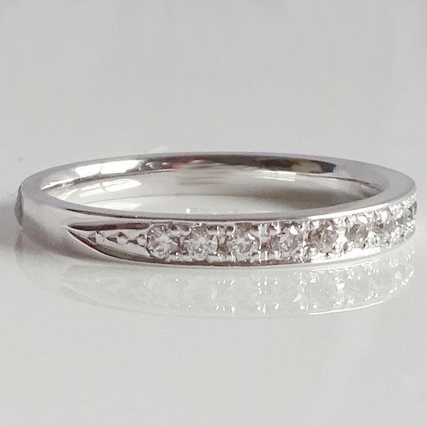 小売店の割引 結婚指輪 ホワイトゴールド K10 マリッジリング ペアリング ダイヤモンド 2本セット K10wg ダイヤ