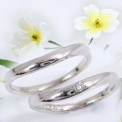 ダイヤモンド プラチナ 結婚指輪 ペアリング マリッジリング ペア 2本セット Pt900 指輪 ダイヤ 0.02ct