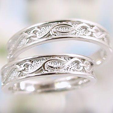 プラチナ ペアリング 結婚指輪 マリッジリング 2本セット ダイヤ 0.01ct Pt900のサムネイル