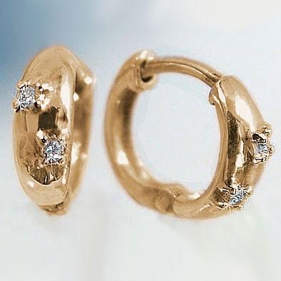 K18PG ダイヤモンド ピアス 0.02CT