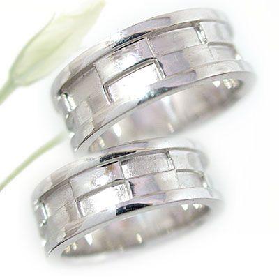 大特価放出！ マリッジリング ペアリング 結婚指輪 幅広 ホワイトゴールド ペア 指輪 K18wg 2本セット マリッジリング