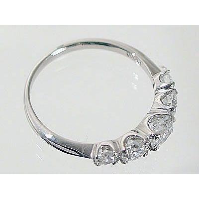 ダイヤモンド リング プラチナ トータル1.0ct 一文字 レディース ダイヤモンド リング プラチナ トータル1.0ct 一文字 レディース