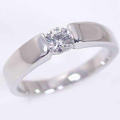 鑑定書付 ダイヤモンド プラチナ 婚約指輪 エンゲージリング 0.3ct F-SI1-VeryGood PT900 ダイヤ 指輪(63159円)