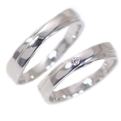 プラチナ ダイヤモンド 結婚指輪 マリッジリング ペアリング 2本セット Pt900 指輪 ダイヤ 0.02ct