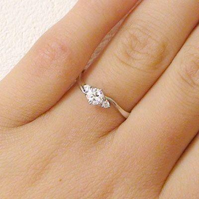 鑑定書付 ダイヤモンド プラチナ 婚約指輪 エンゲージリング ダイヤ 