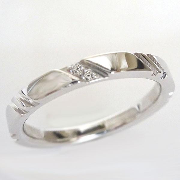 シルバー 結婚指輪 マリッジリング ペアリング 2本セット 天然 ダイヤモンド SV925 ストレート カップル｜ma38b｜04