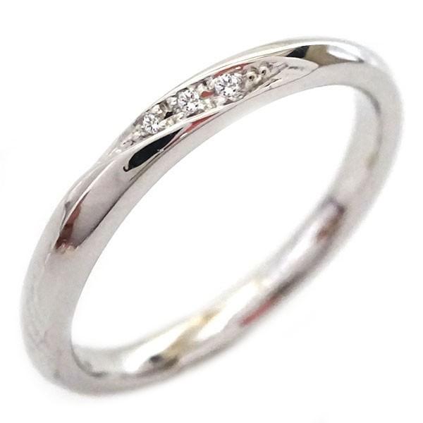 【値下げ⭕️】 結婚指輪 プラチナ マリッジリング ペアリング ダイヤモンド ペア2本セット Pt900 ダイヤ ストレート 【1432414214】(51090円)