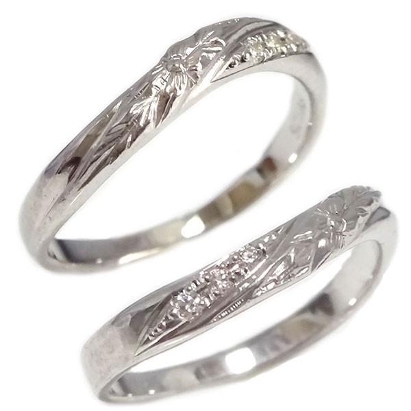 50 Off 結婚指輪 マリッジリング ホワイトゴールドk10 ダイヤモンド ペアリング ハワイアン ジュエリー 2本セット K10wg ブライダル プルメリア 即日出荷 Www Skylanceronline Com