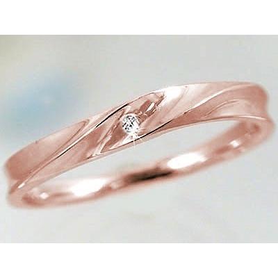 ダイヤモンド ピンクゴールド ホワイトゴールド ペアリング 結婚指輪 マリッジリング 2本セット K10 ダイヤ 0.01ct|ma38b|04