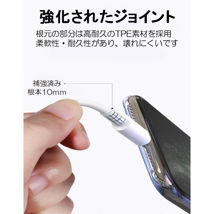 iPhone ライトニングケーブル＆コンセントセット 1m Type-C対応 充電器 急速充電 高耐久 データ転送 安い 家庭 出張 旅行用 lightning cable iPad Android 対応 | ブランド登録なし | 08