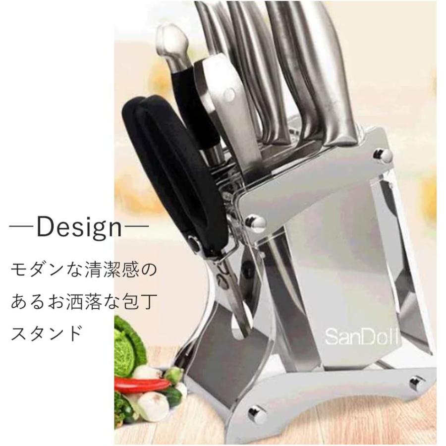 SanDoll お洒落な包丁スタンド 包丁立て 包丁収納 人気 アクリル