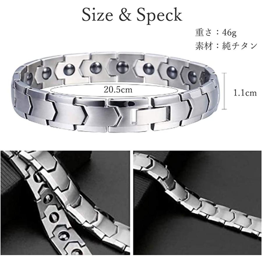 DeanOlsen ゲルマニウム ブレスレットメンズ ステンレス 磁気 DeanOlsen ゲルマニウム ブレスレットメンズ ステンレス 磁気