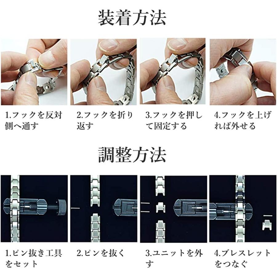 DeanOlsen ゲルマニウム ブレスレットメンズ ステンレス 磁気 DeanOlsen ゲルマニウム ブレスレットメンズ ステンレス 磁気