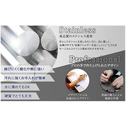 ペアリングネックレス カップル 人気アクセサリー ダブルリング |  | 05