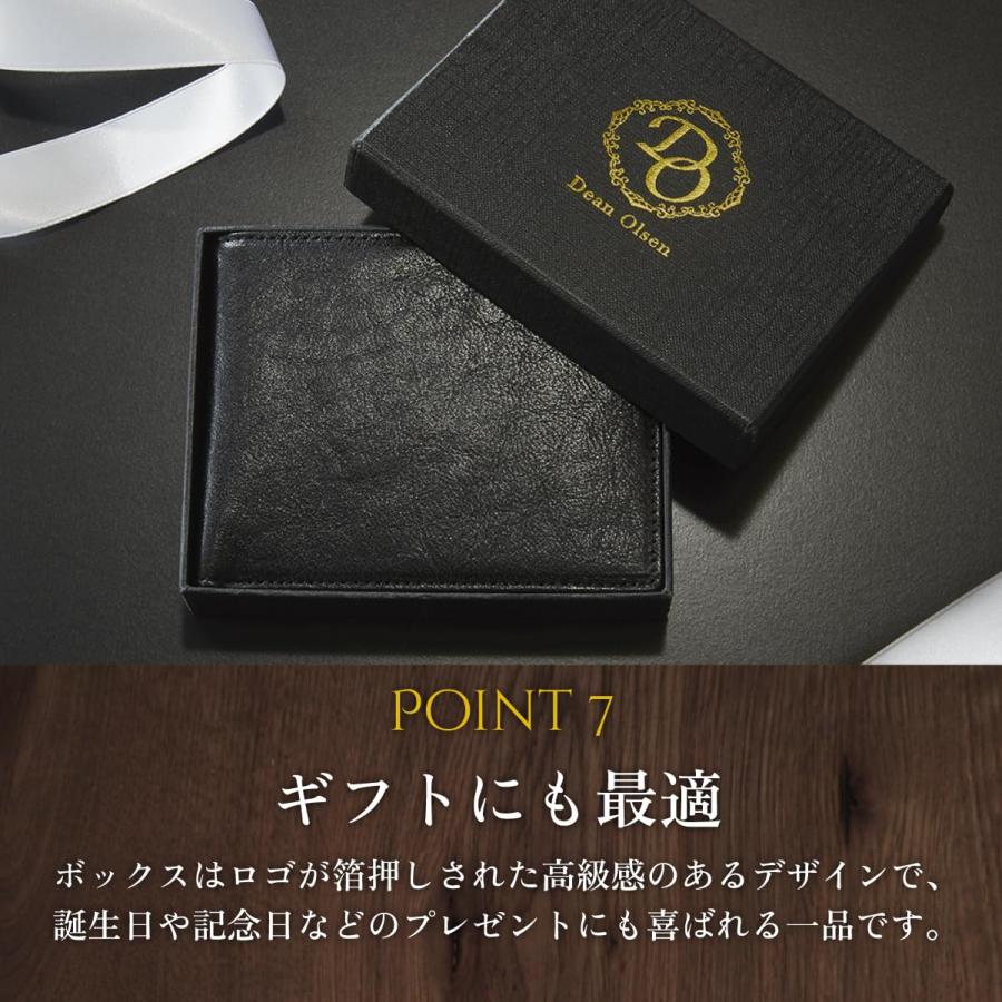 財布 メンズ 本革 コンパクト 二つ折り財布 メンズ財布 折りたたみ財布 男性 紳士用 Made in Japan 熟練職人による手作り 人気ブランド |  | 06