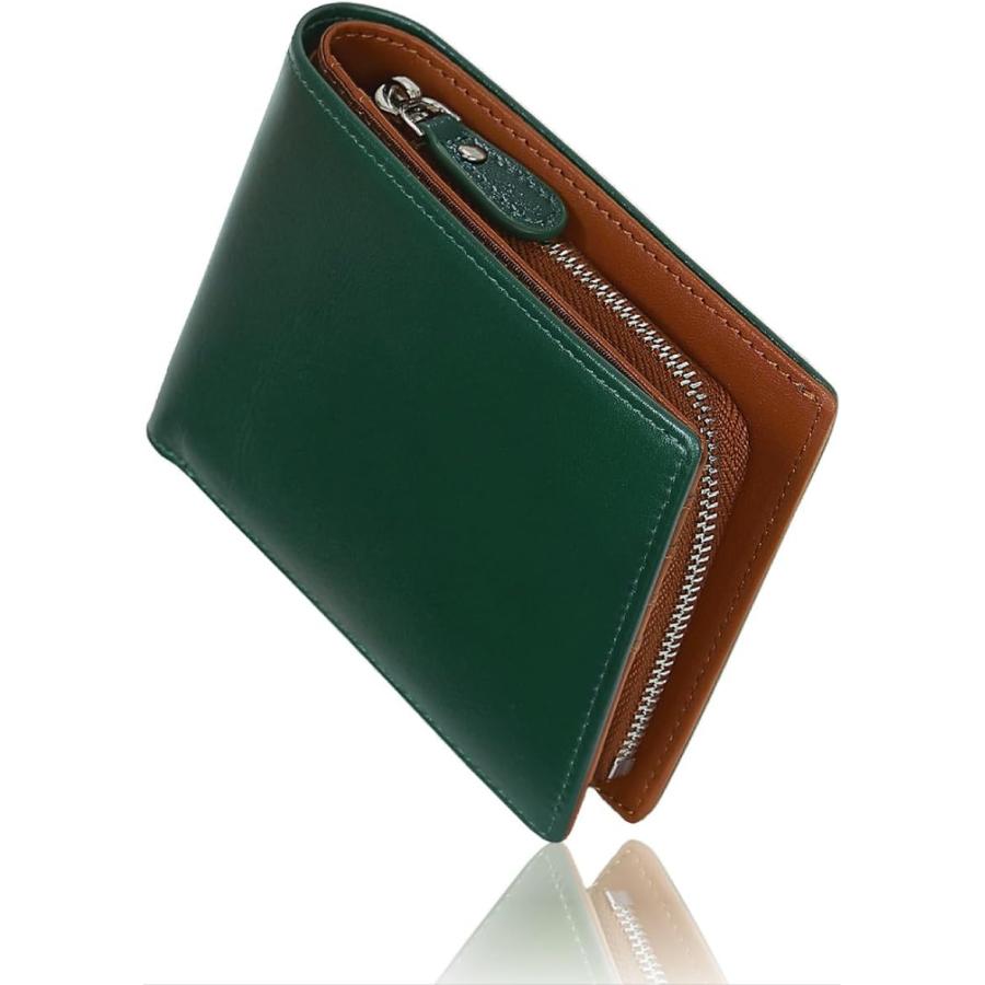 財布 メンズ 本革 コンパクト 二つ折り財布 メンズ財布 折りたたみ財布 男性 紳士用 Made in Japan 熟練職人による手作り 人気ブランド | 