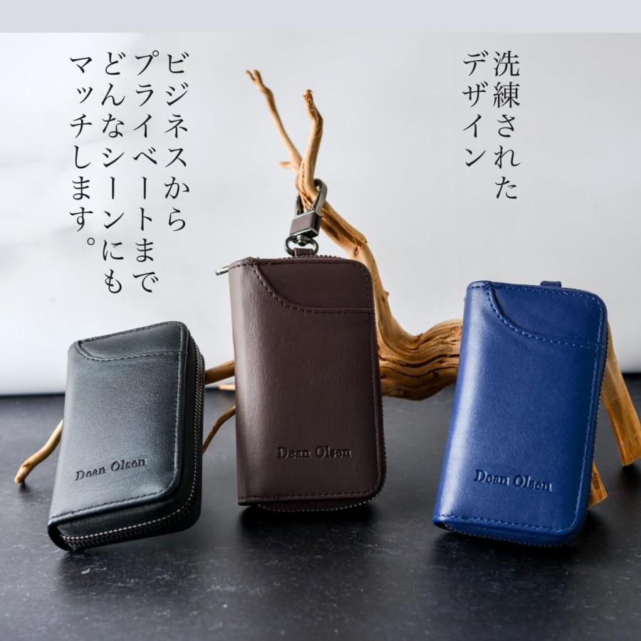 キーケース メンズ レディース スマートキーケース ギフトケース付き 6連フック カラビナ カード入れ プレゼント |  | 02