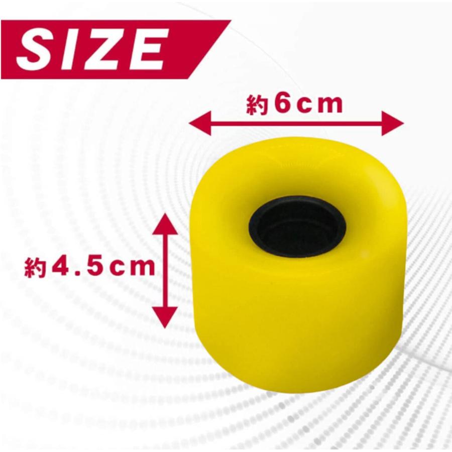 SanDoll スケートボード用 ソフトウィール 4個セット ホイール 硬度