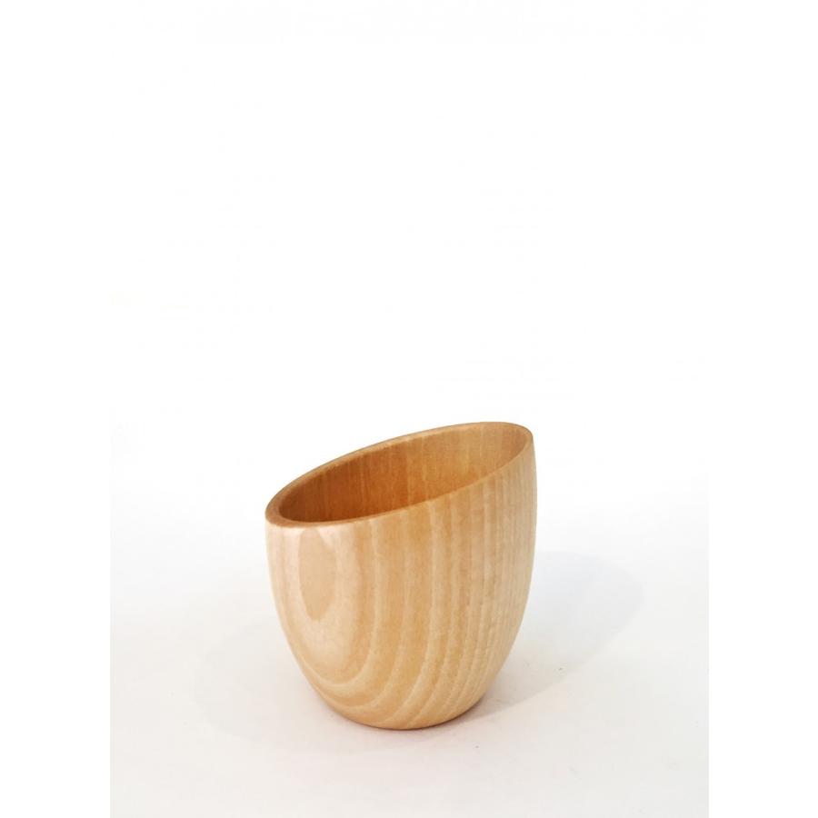 高橋工芸 木製のミルクピッチャー 日本製 木製グラス Cara milk server