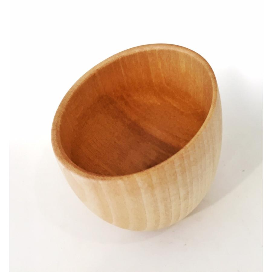 高橋工芸 木製のミルクピッチャー 日本製 木製グラス Cara milk server